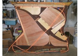 Piano Frame Mantel Mirror from Back Photo