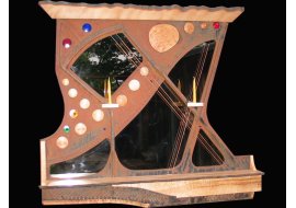 Mantel Mirror from Piano Frame Photo