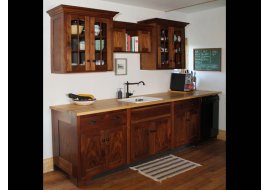 Black Walnut Kitchen Hutch Photo