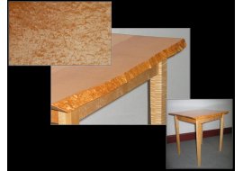 Live Edge Table of Blistered maple Photo