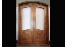 Arched Front Door before Shipping Photo