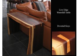 Black Walnut Waterfall Tables Photo