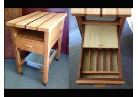 kitchen Cart, cutlery Drw, bus trays Photo