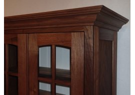 Walnut Crown Molding Detail Photo