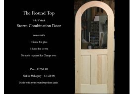 Round Top Storm Combination Door Photo