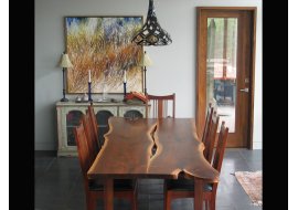 Made of 2 Large Walnut Planks Photo